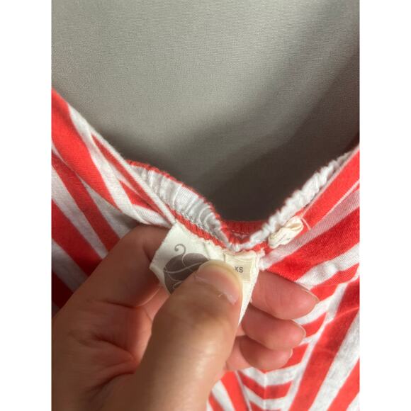 Anthropologie LILKA Dress Sz XS Red White Maxi Stripe Summer Cocktail Festive - Picture 12 of 16
